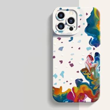 Imagem de MVVKKY Capa de silicone macio com pintura em aquarela para Poco X4 Pro 5G (para Poco X4 Pro 5G/2)