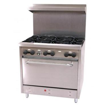 Imagem de Fogão Americano a Gás Baixa Pressão Venâncio 6 Bocas com Forno FA6F