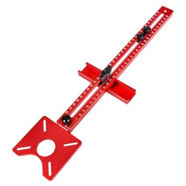 Imagem de Suporte de ranhura de fresagem 4 em 1, gabarito de corte circular de roteador, guia de roteador de gabinete multifuncional para cortar círculos e ranhura de fresagem