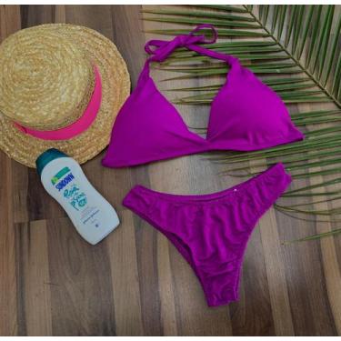 Imagem de Biquini roxo tamanho p m g - Felipe modas 