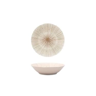 Imagem de URGDWEKJY Tigela de salada, bife, prato ocidental, prato profundo grelhado, prato de vegetais, cerâmica, mesa, prato de massa, prato de salada, fruteira (B)