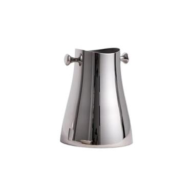 Imagem de Balde de gelo de aço inoxidável de duas orelhas, balde de vinho tinto, balde de refrigerador de vinho tinto, balde decorativo de vinho de gelo de bancada estilo europeu, barril LCE