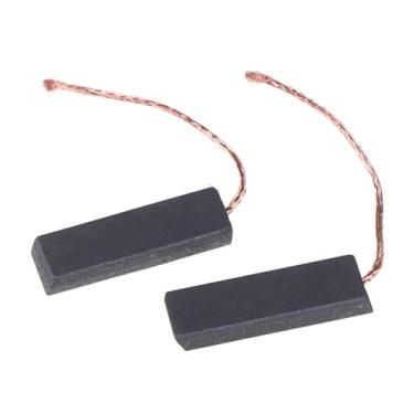Imagem de 2 peças de escova de carbono preta com grafite de 70 mm de comprimento para máquina de lavar 5 x 13,5 x 40 mm WWECCQIJ