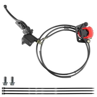 Imagem de PRO BAT Conjunto de pinça de freio hidráulico traseiro Go kart para Taotao ATV Quad Go Kart 50-125cc, vermelho