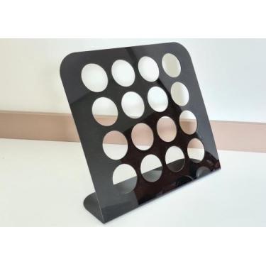 Imagem de Suporte de 30cm Porta Capsulas Café Nespresso Em Acrilico P/16 Caps 