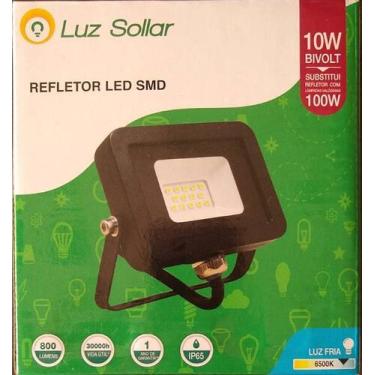 Imagem de Refletor led smd 10w 6500k bivolt - LUZ SOLLAR