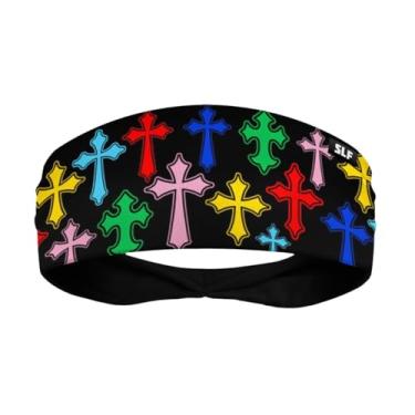 Imagem de SLEEFS Bandanas de suor masculinas e femininas – Faixa de cabeça esportiva refrescante para corrida, futebol, basquete, ciclismo, treino – Faixa de cabeça com absorção de umidade e elasticidade