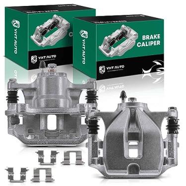 Imagem de YHTAUTO Pinças de freio a disco traseiro com suporte de substituição para Toyota Highlander 2008 2009 2010 2011 2012 2013 Utilitário esportivo, conjunto de 2 peças de montagem de compasso do