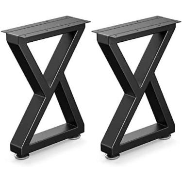 Imagem de Pernas de mesa de metal tipo Z Likapop 28" Heavy Duty Pretas