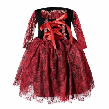 Imagem de Fantasia de Halloween Bebê Bruxa Medieval de Luxo