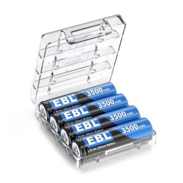 Imagem de MPOWER - Kit 4 Pilhas AA 1.5V de Lítio 3500mAh Alta Capacidade Não Recarregáveis para Câmeras e Dispositivos de Alto Consumo, Longa Duração e Anti-Vazamento
