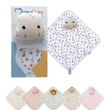 Imagem de Presente Enxoval Naninha Bebê + Bichinho Pelúcia Paninho Prendedor De Chupeta (DINO)