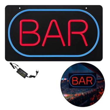 Imagem de Placa Bar Led Retro Luminária Vintage Bar Painel De Neon - FRIGOPRO