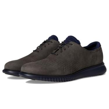 Imagem de Cole Haan Tênis masculino 2.Zerogrand Laser Wing Tip Oxford forrado, Raven Nubuck/preto/Midnight Moon, 8 Wide
