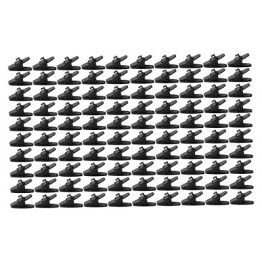 Imagem de Generic 100x Clipes para Fio de Fone de Ouvido Grampos de Substituição Pequeno Universal Preto Suporte de Cabo de Fone de Ouvido para Roupas, Style B