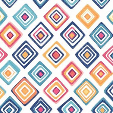 Imagem de HOMETITUTE 10 peças 30 x 30,5 cm colorido geométrico diamante descascar e colar azulejos adesivos de piso de vinil autoadesivos removíveis para quarto de crianças, decoração de varanda e estúdio