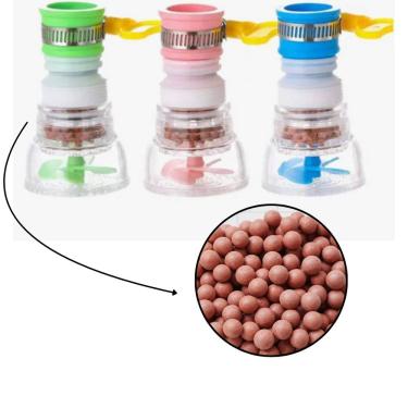 Imagem de Chuveirinho bico retrátil giratório 360º filtro de água arejador torneira  economia água