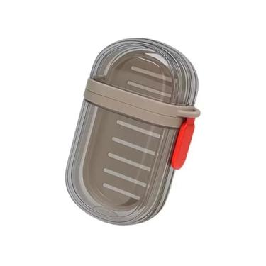 Imagem de Saboneteira Para Viagem Com Estojo Dupla Drenagem Encaixe Firme Compacta À Prova De Vazamento.