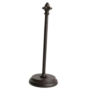 Imagem de Fenteer Porta-papel toalha vintage, decoração para casa, ferro de chão, suporte decorativo para rolo de papel toalha para cozinha de hotel e banheiro.