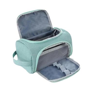 Imagem de Ｂｅｓｇａ Estojo grande para lápis, 17x13x13cm, bolsa de material escolar portátil e multifuncional, organizador de escritório, nécessaire para faculdade e, Verde