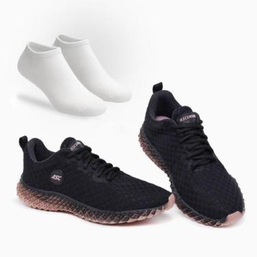 Imagem de Tênis Ascension Feminino com Meia Inclusa  Ideal para Treinos, Corrida