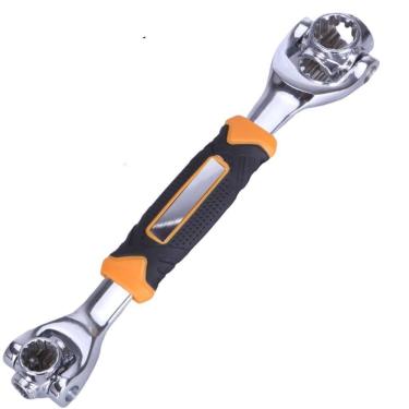 Imagem de Chave Catraca Multifuncional 48 Em 1 Cabeca Giratoria 360 Graus Soquete Estrela Articulado Ajustavel