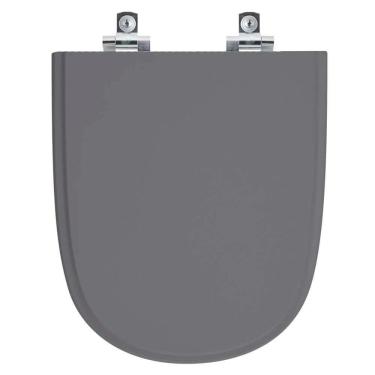 Imagem de Assento Sanitário Soft Close Ezedra Cinza Quartzo Para Vaso Ideal Standard