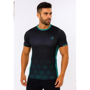 Imagem de Camiseta de Treino Dry Slim Tech Summer Pro Preta e Verde Anti Odor Corrida Treino Academia-Unissex