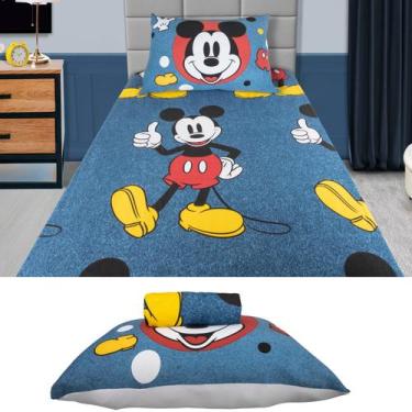 Imagem de Jogo de Cama Mickey ou Minnie Disney 2 Peças Solteiro Portallar, Micke