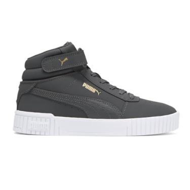 Imagem de PUMA Tênis feminino Carina 2.0 Lux High Casual - Cinza, Asfalto/Asfalto/Equipe PUMA Ouro, 39