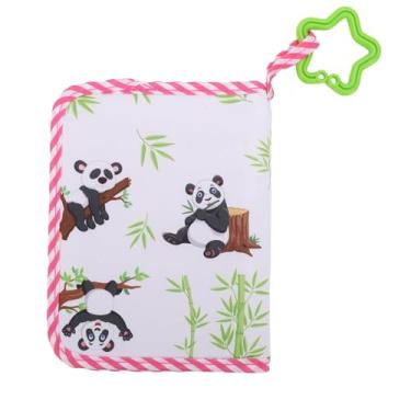 Imagem de SPYMINNPOO Álbum de Fotos do bebê Livro de Pano Macio, 17 Páginas 4 X 6 Polegadas Primeira Lembrança de Memória Com Mordedor de Espelho de Segurança para Desenvolvimento Sensorial Infantil (14*18CM)