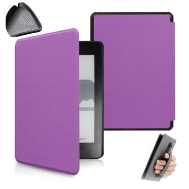 Imagem de Yzlvigrous Capa de Padrão Cruzado para Kindle Paperwhite 7/6/5ª Geração 2015/2013/2012, Tampa de 6 Polegadas com Sono Automático e Acordar, TPU Macio de Volta com Design de Descanso de Mão