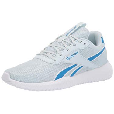 Imagem de Reebok Flexagon Energy Tr 2.0 Cross Trainer Tênis feminino, Vidro azul/azul horizontal/branco, 10