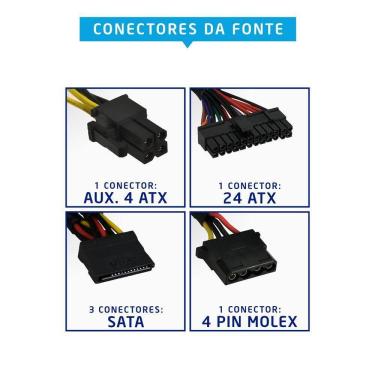 Imagem de Gabinete Micro Atx Evus Ev-g12p Com Fonte 200w