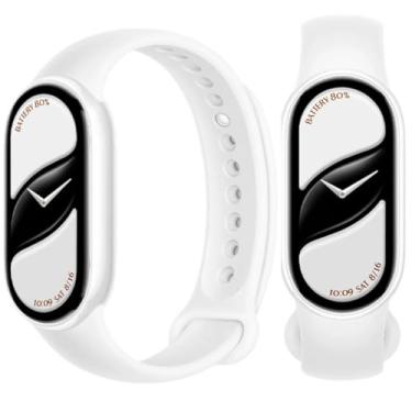 Imagem de Relógio Branco oval, Relógio Mi Band 10 CERÂMIC BRANCO 10 smart-band 10 (GLOBAL) (PORTUGÊS), mi band, Tela AMOLED 1,72 SUPER BRILHO, Relógi inteligente, Fitness, 150 Modos Esportivos (CERAMIC BRANCA)