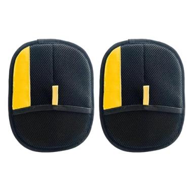 Imagem de hinbkenla 2 luvas de remoção de pelos de animais de estimação, luva de remoção de pelos de animais de estimação, escova mágica, removedor de pelos de gatos e cães, removedor eletrostático de cinco