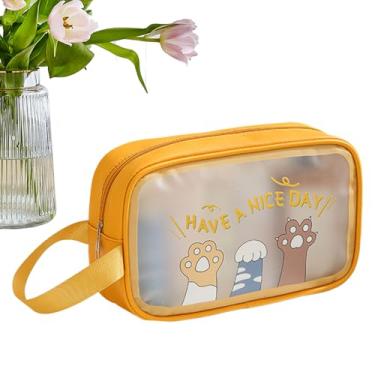 Imagem de Necessaire De Viagem Para Maquiagem | Impermeável E Portátil Para Viagem - Grande Necessaire De Higiene Pessoal E De Cosmeticos,Para Pincéis Batom Base Joias Espelho Férias