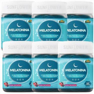 Imagem de Melatonina Sunflower Sabor Frutas Vermelhas 360 Gomas