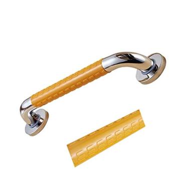 Imagem de uhyOHF Barra de apoio de segurança para banheiro, barra de apoio de segurança, aço inoxidável, nylon, pendurar na parede, alça de suporte antiderrapante, corrimão para idosos com deficiência de