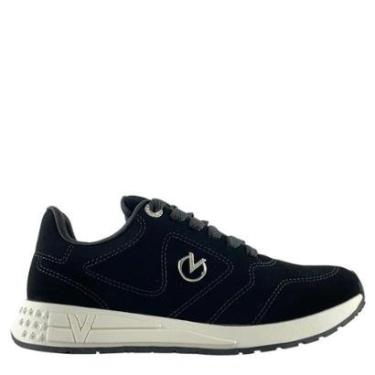 Imagem de Tênis Via Marte Feminino Casual Preto com Fecho em Cadarço-Feminino