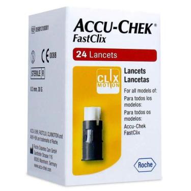 Imagem de Accu-Chek Fastclix 24 Lancetas Roche