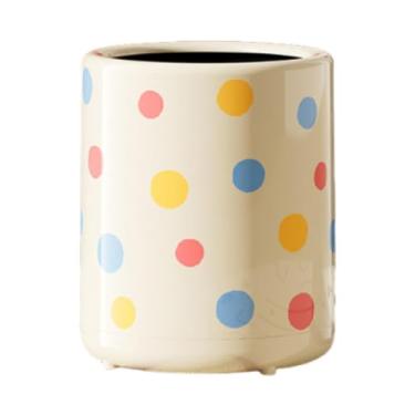 Imagem de Ｂｅｓｇａ Lixeira de Bolinhas com Dupla Camada, 12L, Compacta e Redonda, Sem Tampa, para Cozinha, Escritório e Estudo.