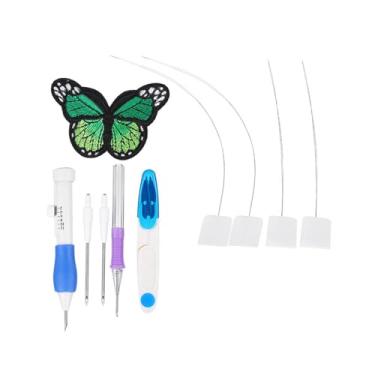 Imagem de CUOFYUNL Bordado Punch Needle Bordado Starter Kit Bordado Caneta Costura Conjunto de ferramentas artesanais