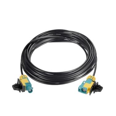 Imagem de Bingfu Cabo de extensão de antena veicular impermeável FAKRA Z fêmea para macho de 5 metros RG174 coaxial para unidades de cabeça estéreo Android GPS FM AM Radio Sirius XM Satellite 4G LTE Bluetooth