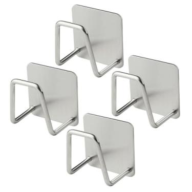 Imagem de Gancho Suporte Porta Esponja Aço Inox Adesivo para Pia Parece Cozinha(4)