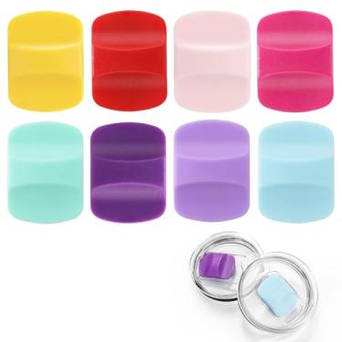 Imagem de 8 peças de substituição deslizante magnético de tampa, bloco de pressão magnético de substituição, compatível com tampas YETI 283 g, 473 ml, 590 ml, 850 g (cor 03)