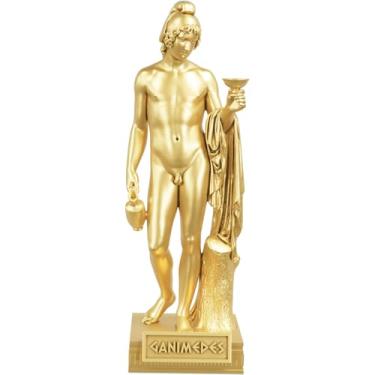 Imagem de Estátua Escultura Ganimedes - Herói Grego (Cor Ouro)