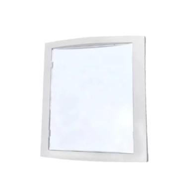 Imagem de Espelho de Banheiro Quadrado com Ventosas – Para Barbear e Maquiagem sem Furos (BRANCO 15,7CM)