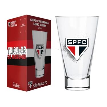 Imagem de Copo Ilhabela Caipirinha Long Drink São Paulo Na Luva Vidro Transparente 420ml Ref.762336 Allmix