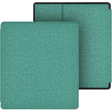Imagem de GUKSRASO Capa para 7 Polegadas Kindle Oasis (9ª/10ª Geração) – com Alça de Mão, Material TPU, Superfície com Textura em Tecido e Função Automática de Ligar/Desligar